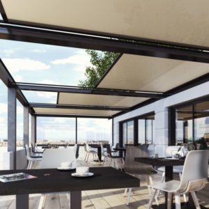 Store de veranda et pergola